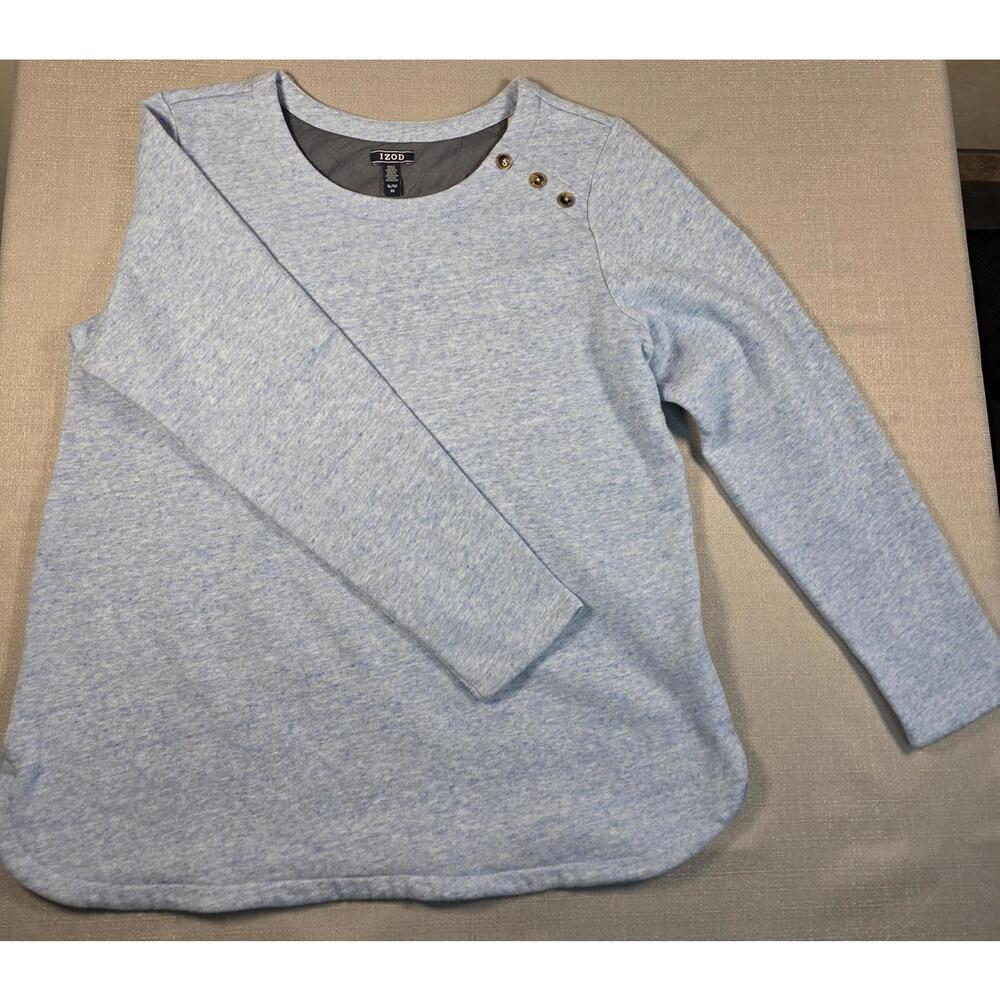 IZOD Women's Light Blue Long Sleeve Shirt XL